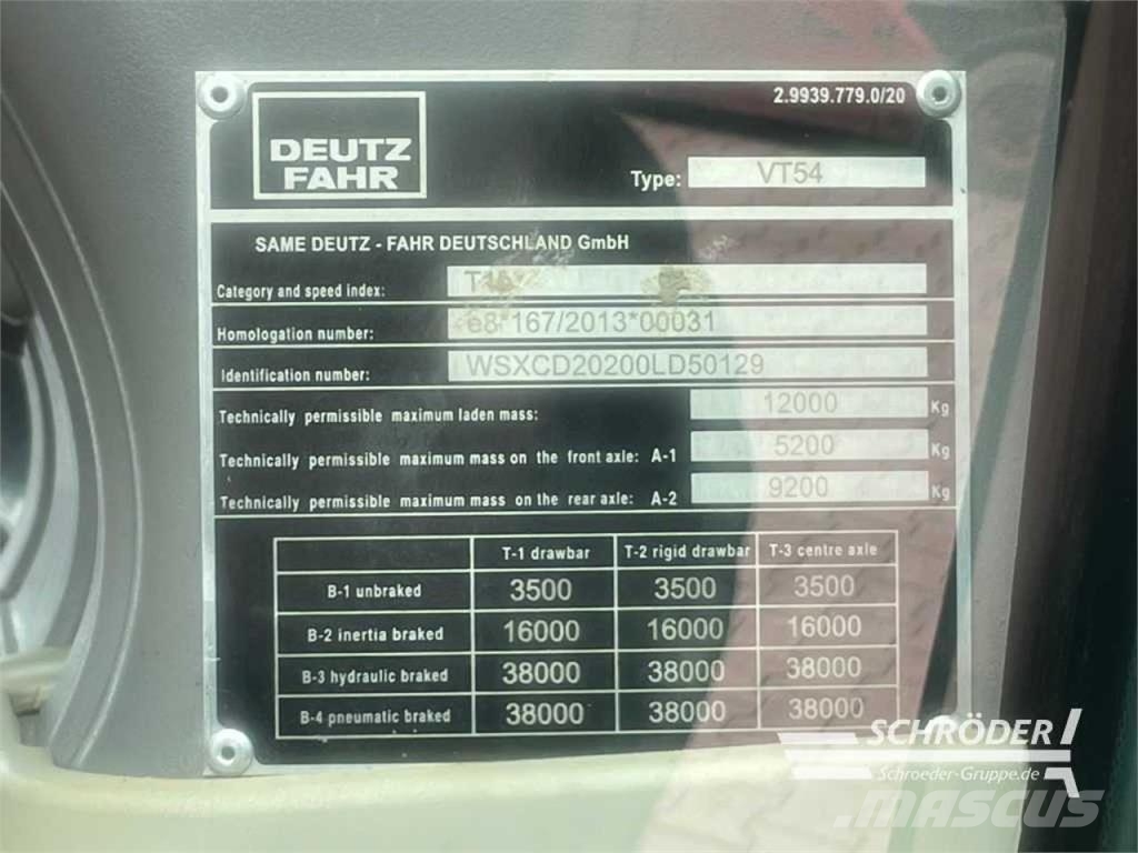 Deutz-Fahr 6215 TTV Trattori