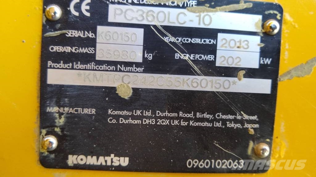 Komatsu PC360LC-10 Верижен екскаватор