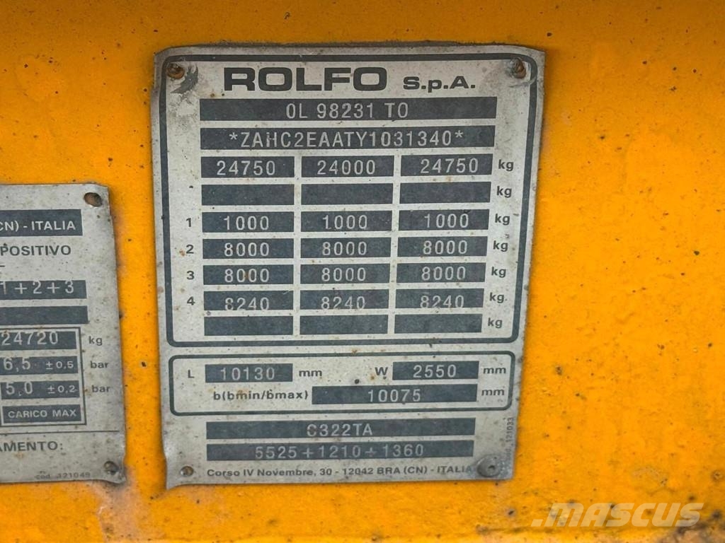 Scania P450 6X2 EURO 6 - ROLFO GEMINI + ROLFO C322 TRAILE Transport vehicles