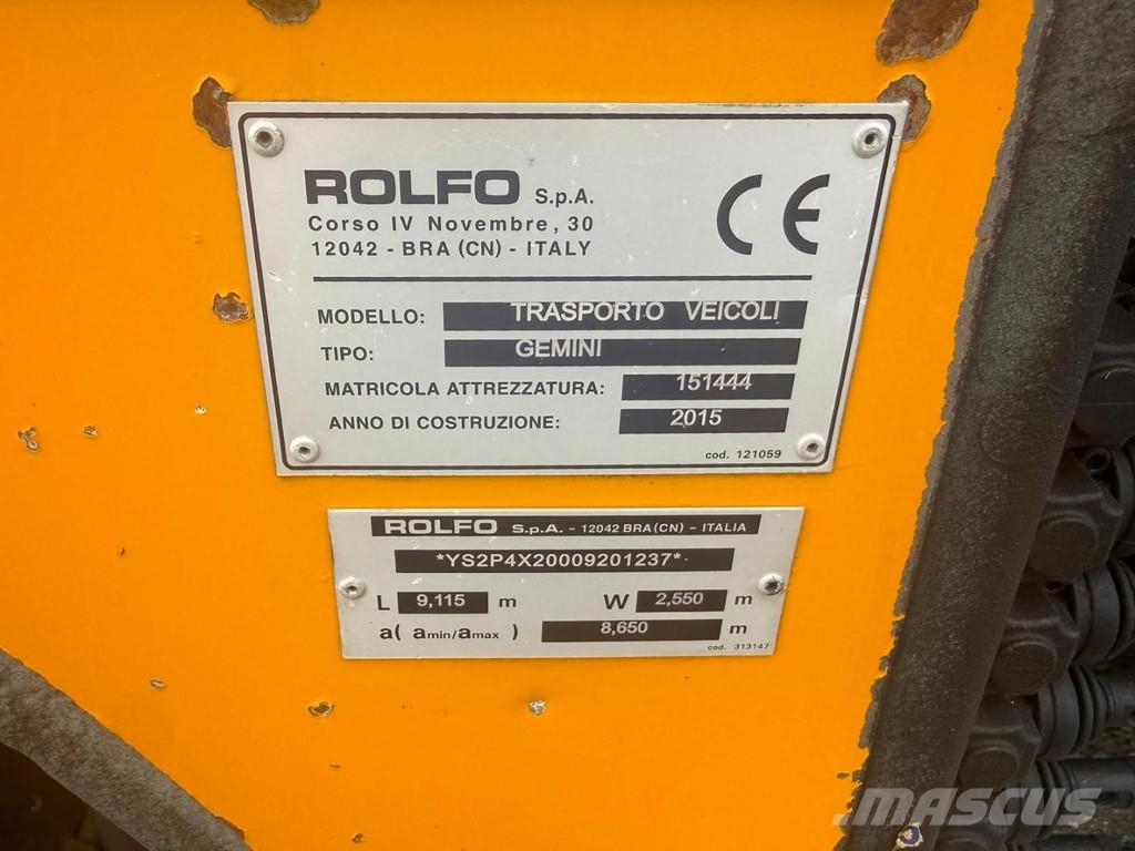 Scania P450 6X2 EURO 6 - ROLFO GEMINI + ROLFO C322 TRAILE Transport vehicles