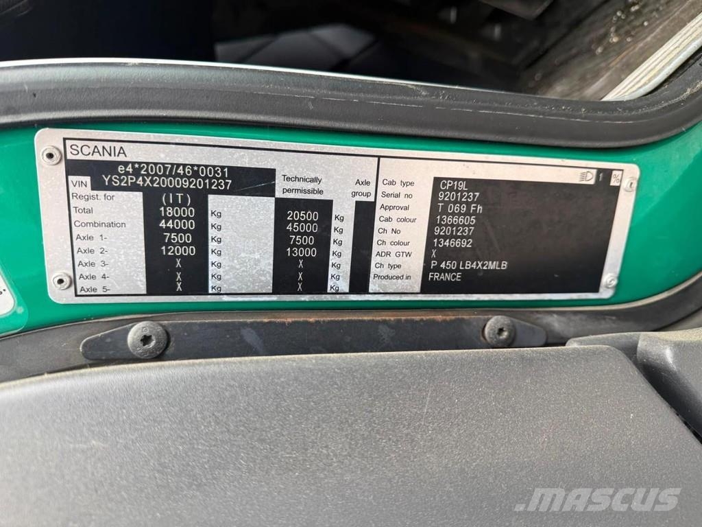 Scania P450 6X2 EURO 6 - ROLFO GEMINI + ROLFO C322 TRAILE Camion porte engin