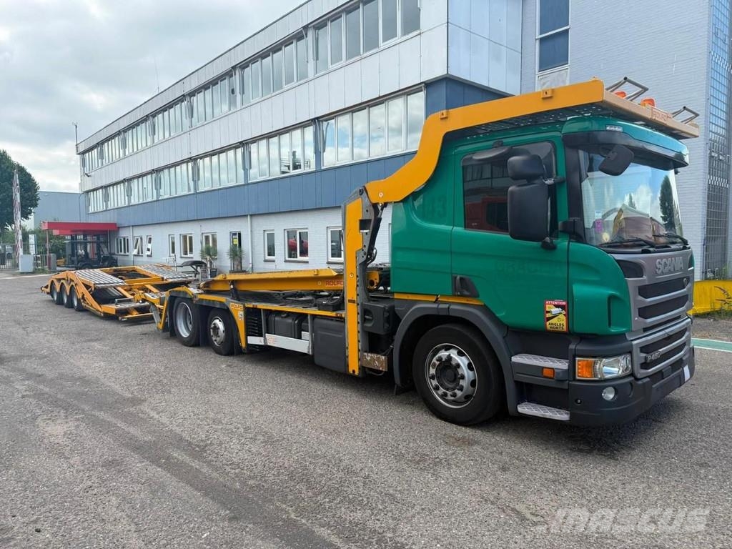 Scania P450 6X2 EURO 6 - ROLFO GEMINI + ROLFO C322 TRAILE Camion porte engin