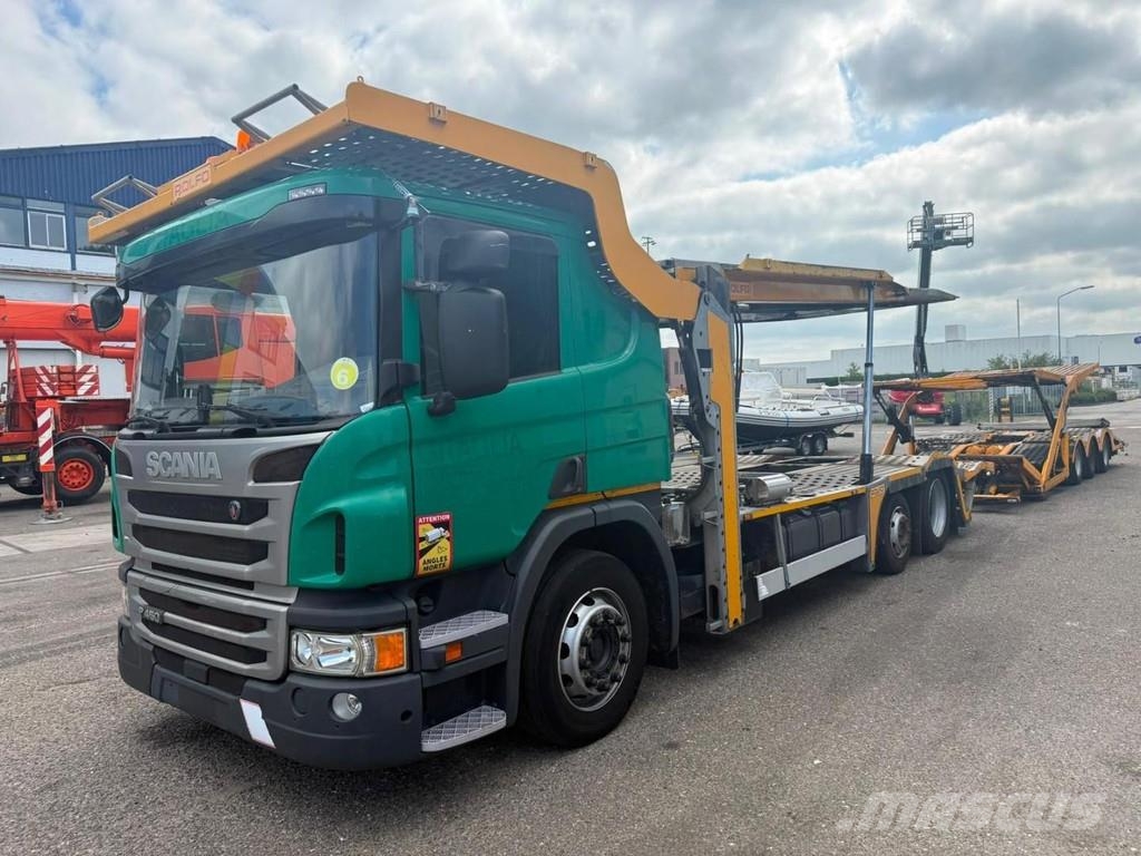 Scania P450 6X2 EURO 6 - ROLFO GEMINI + ROLFO C322 TRAILE Camion porte engin