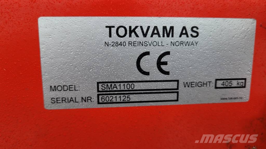 Tokvam SMA 1100 SMS-fäste Espalhadores de areia e sal