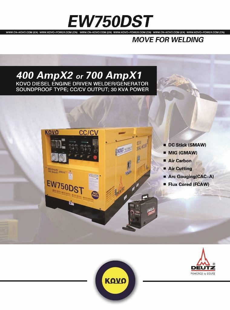 Deutz Supply of Diesel Driven Welding Machine EW750DST Keevitusagregaadid