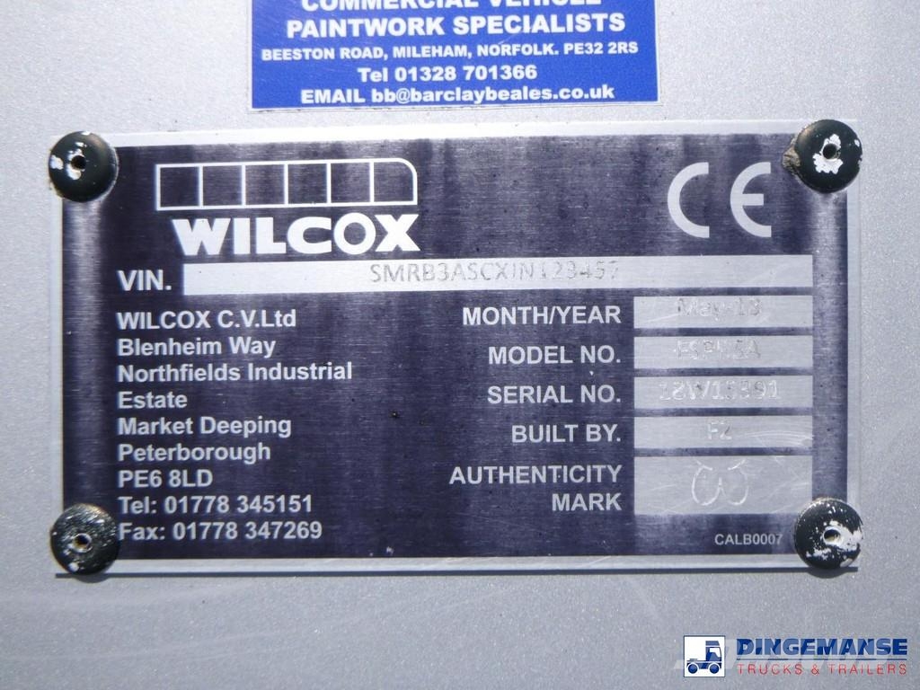 Wilcox Tipper trailer alu 55 m3 + tarpaulin Semirremolques de volteo
