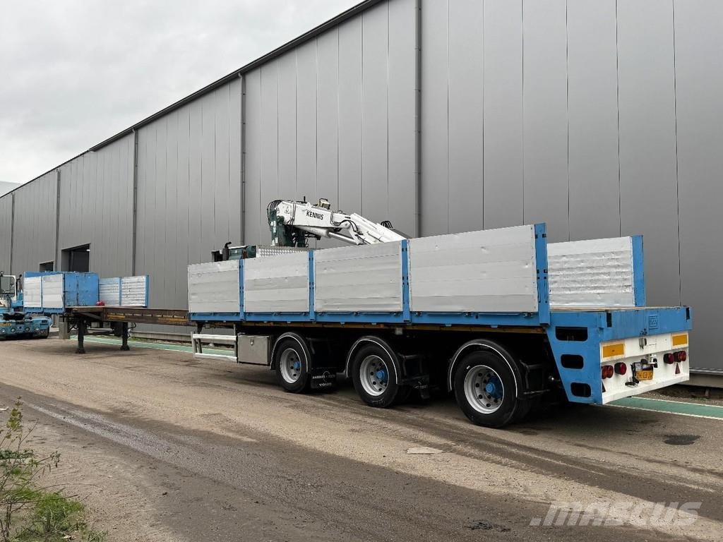 Floor FLUO-24-30H2 3 AXLE BPW + KENNIS R-28/100-3 + EXTE Semi-trailer med lad/flatbed