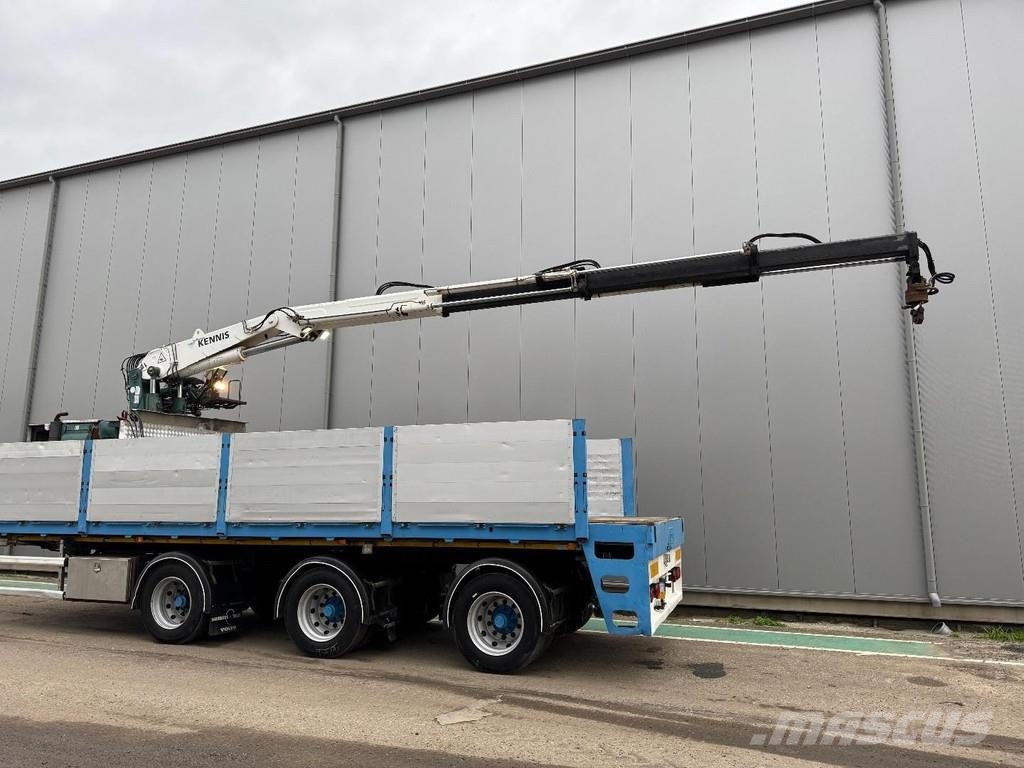 Floor FLUO-24-30H2 3 AXLE BPW + KENNIS R-28/100-3 + EXTE Semi-trailer med lad/flatbed