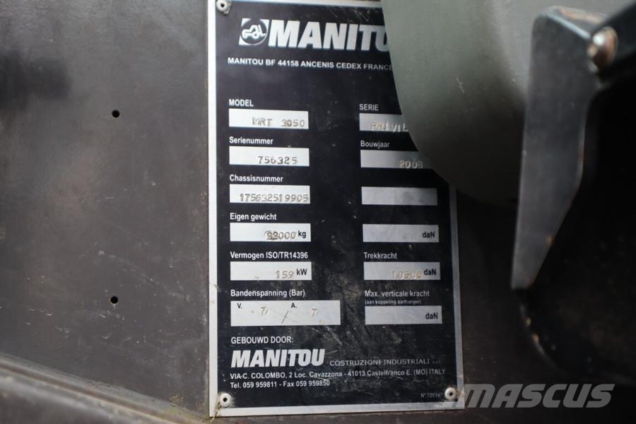 Manitou MRT3050 Diesel, 4x4x4 Drive, 5000kg Capacity, 30m 滑移轉向裝載機