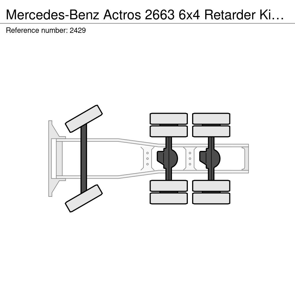 Mercedes-Benz Actros 2663 6x4 Retarder Kipper Hyrdaulic ADR Big Cavalos mecânicos