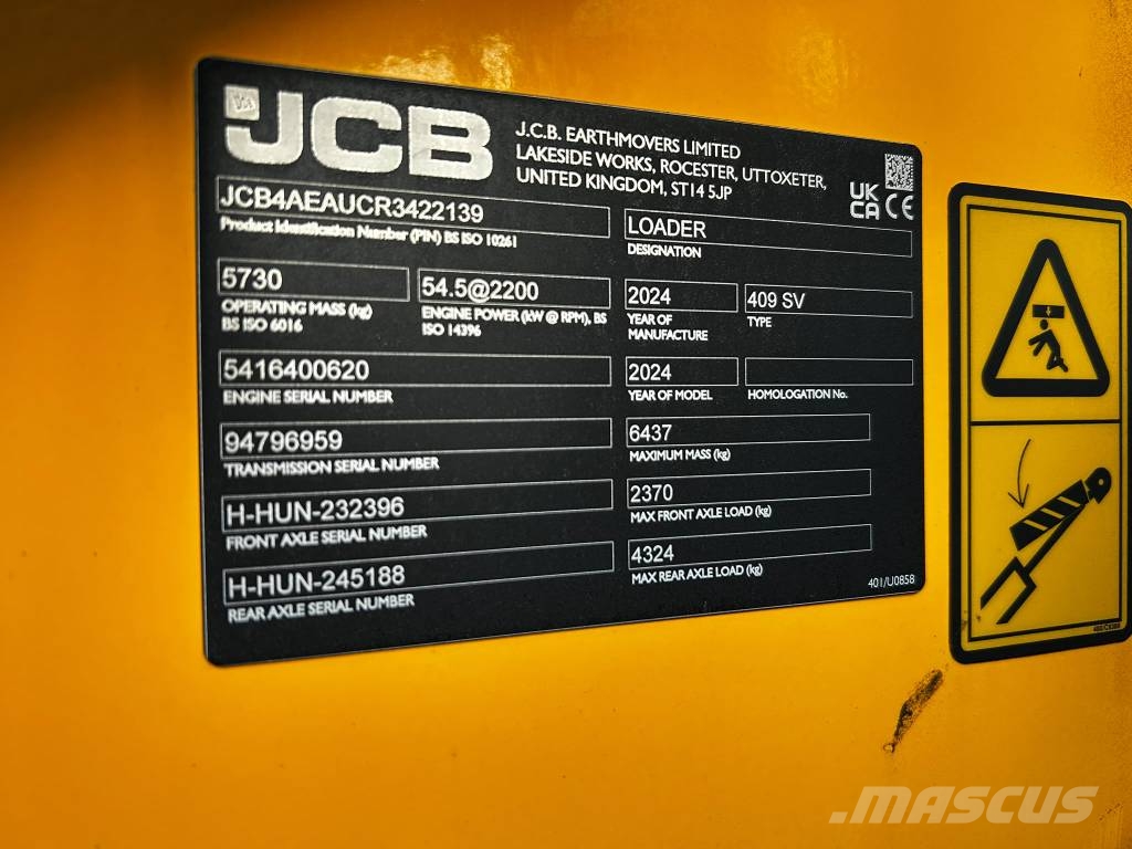 JCB 409 / Uusi/Käyttämätön, Takuu 12kk Utovarivači na kotačima