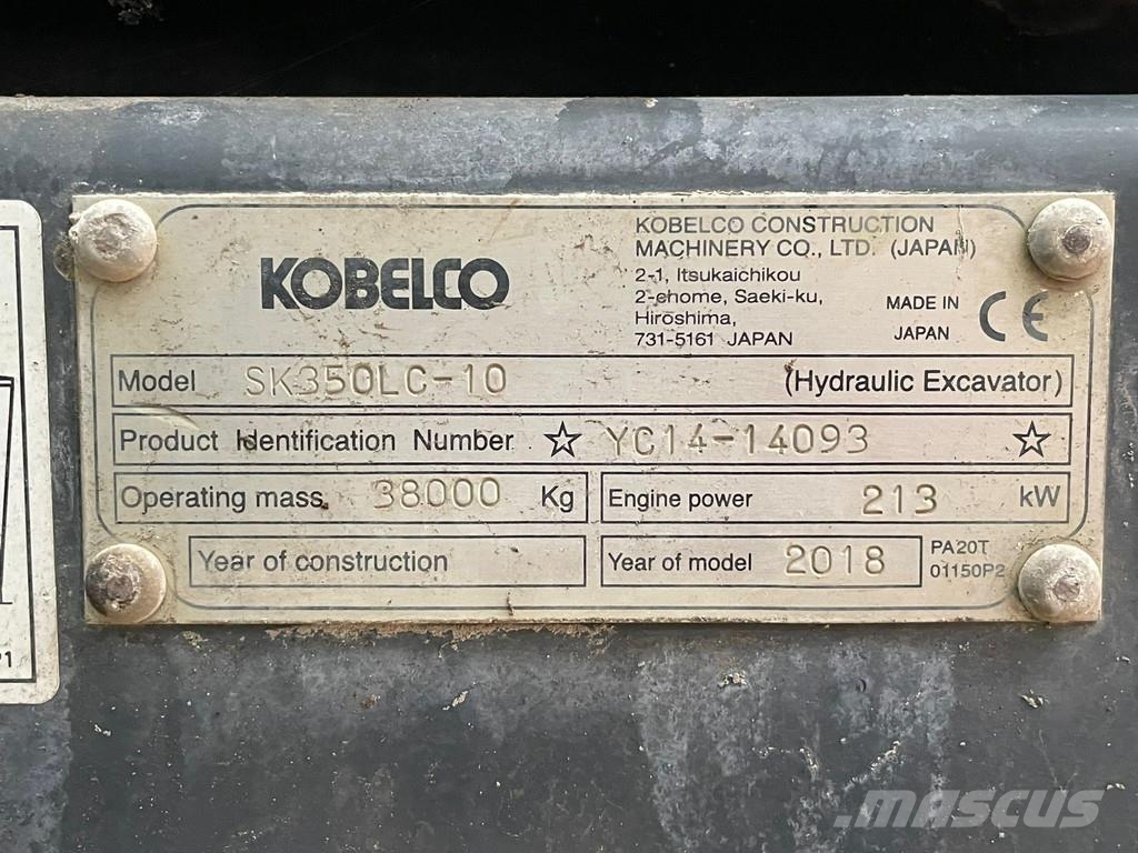 Kobelco SK350LC-10 Crawler excavators