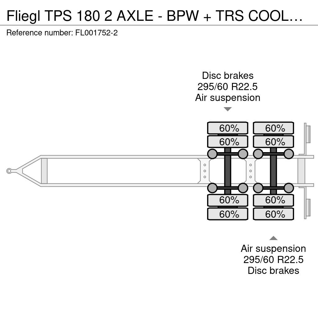 Fliegl TPS 180 2 AXLE - BPW + TRS COOLING Temperature controlled trailers