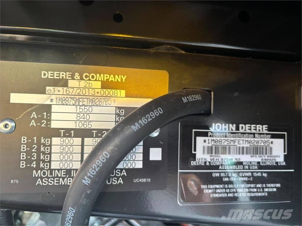 John Deere Gator XUV875M *Diesel* Terenska vozila