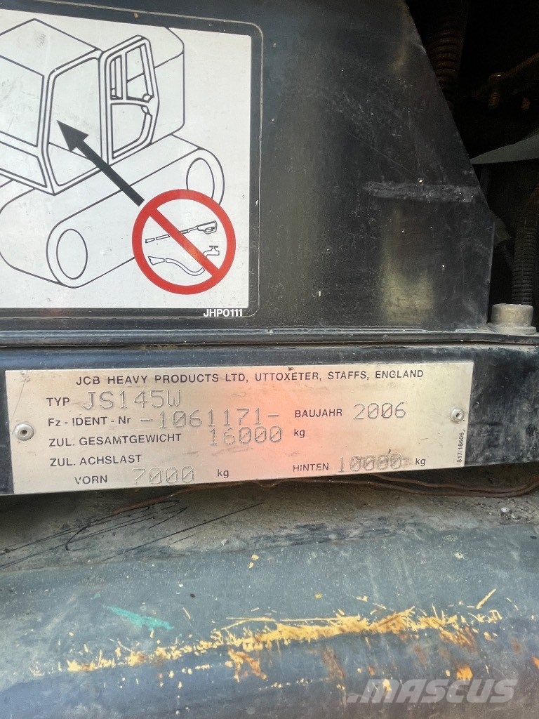 JCB JS 145 W Wheeled excavators