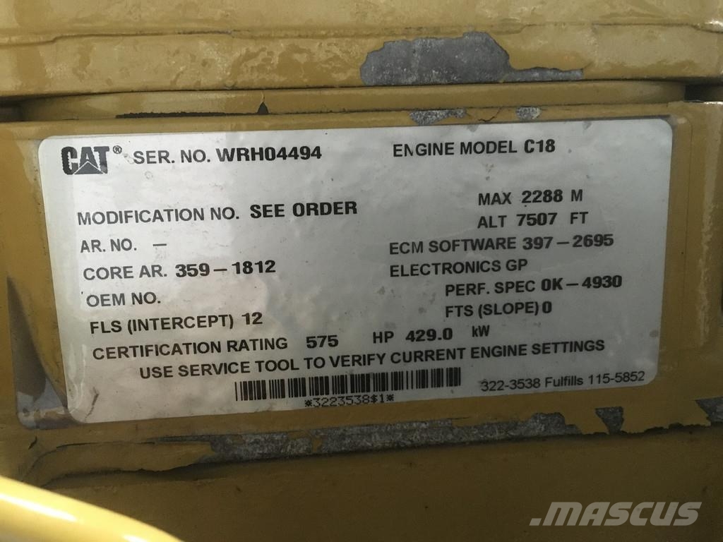 CAT C18 WRH-3591812 USED Двигатели
