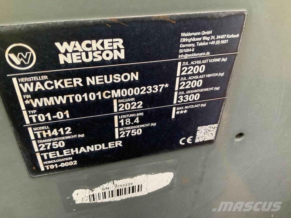 Wacker Neuson TH 412 مناولات متداخلة