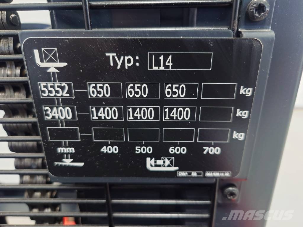 Linde L14/1173-01 معدات التكديس الجوالة