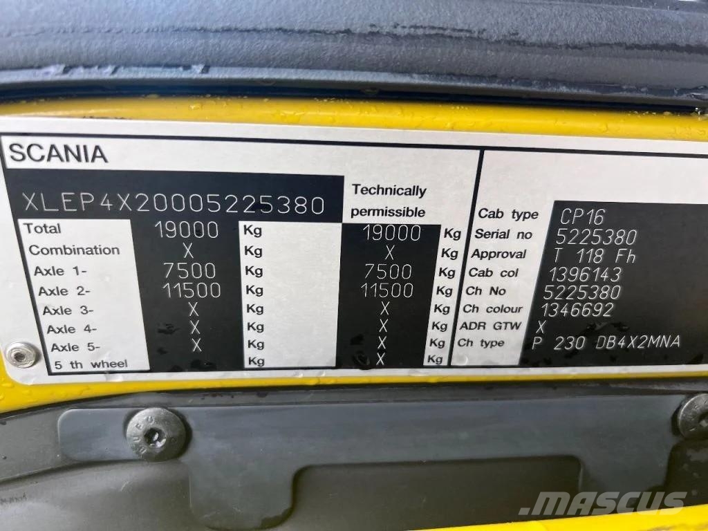 Scania P230 4X2 EURO 5  BOX 790x246x252 Φορτηγά Κόφα