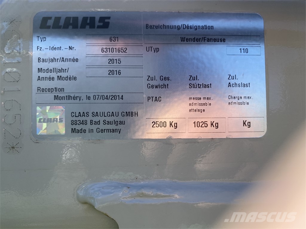 CLAAS Volto 1300 T Schudders