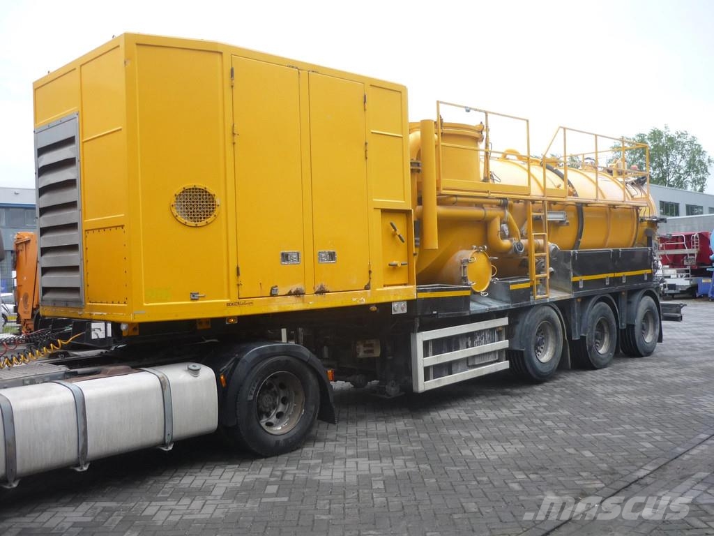 DAF XF 410 ROC 16.30 Droge stoffen oplegger شاحنات مزدوجة / خلخلة