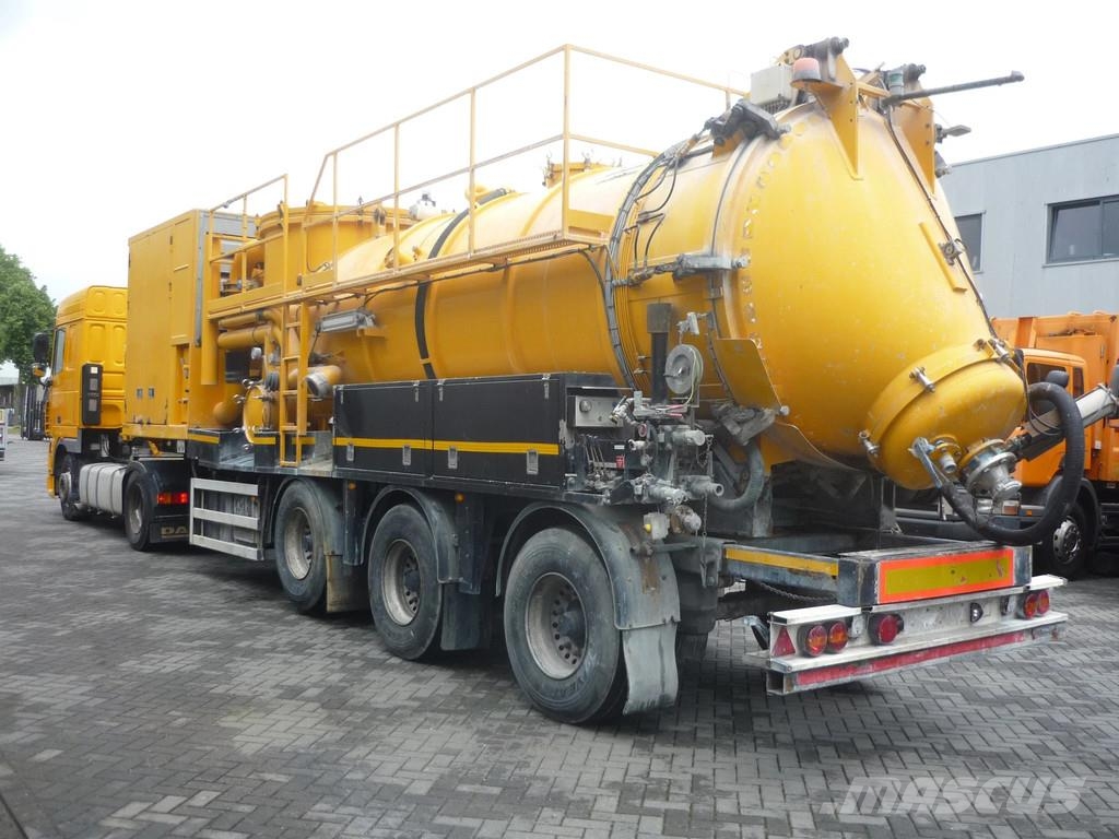 DAF XF 410 ROC 16.30 Droge stoffen oplegger شاحنات مزدوجة / خلخلة