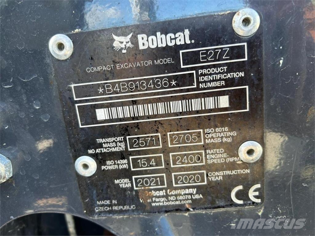 Bobcat E27Z Mini excavatoare < 7t