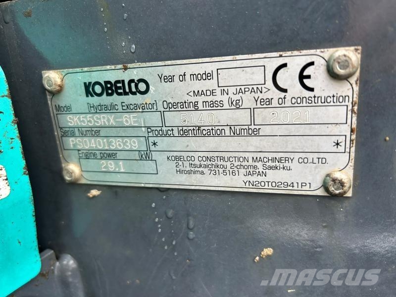 Kobelco SK55SRX-6E Mini excavators < 7t (Mini diggers)