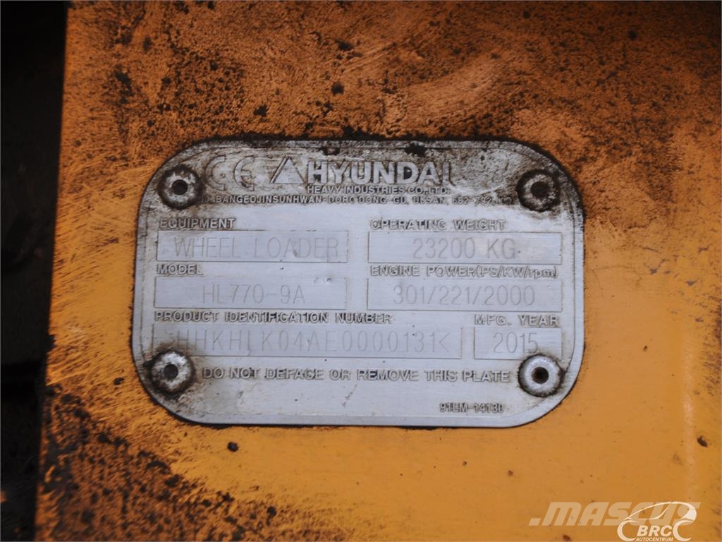 Hyundai HL770-9A لوادر بعجل
