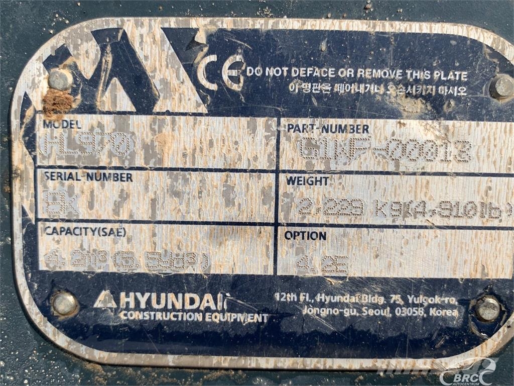 Hyundai HL970 لوادر بعجل