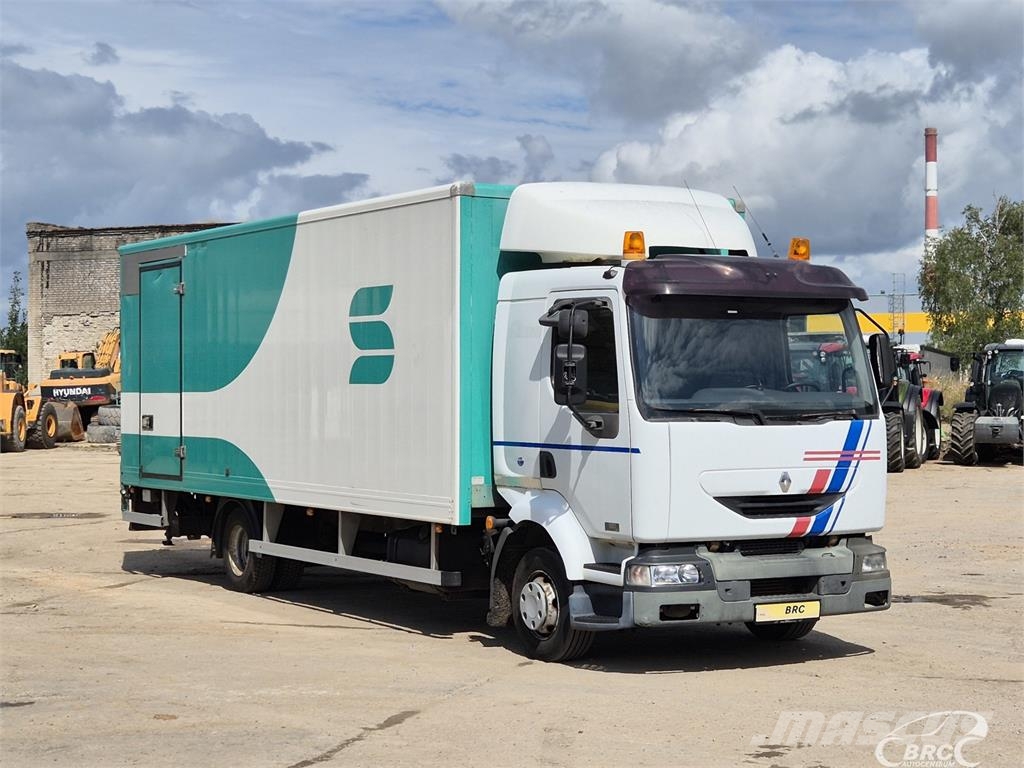 Renault Midlum Camiones con caja de remolque