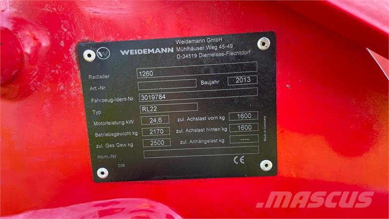 Weidemann 1260 CLASSIC 1260 Mini loaders