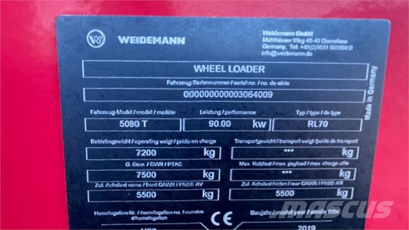 Weidemann 5080T 5080T Teleskooplaadurid