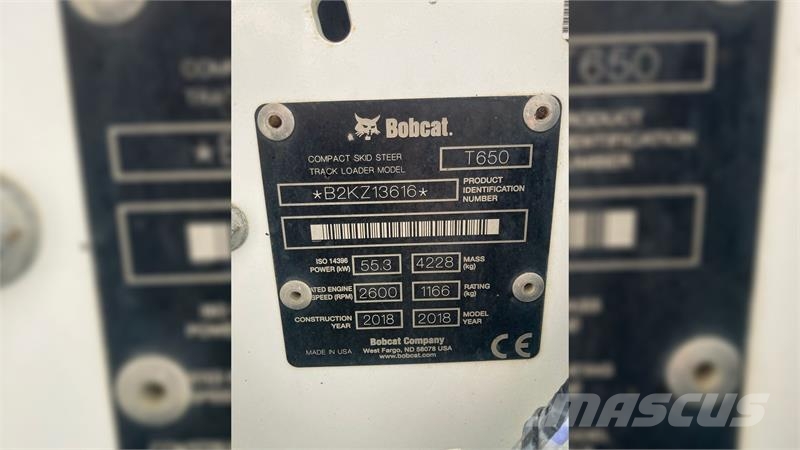 Bobcat T 650 لوادر زحافة