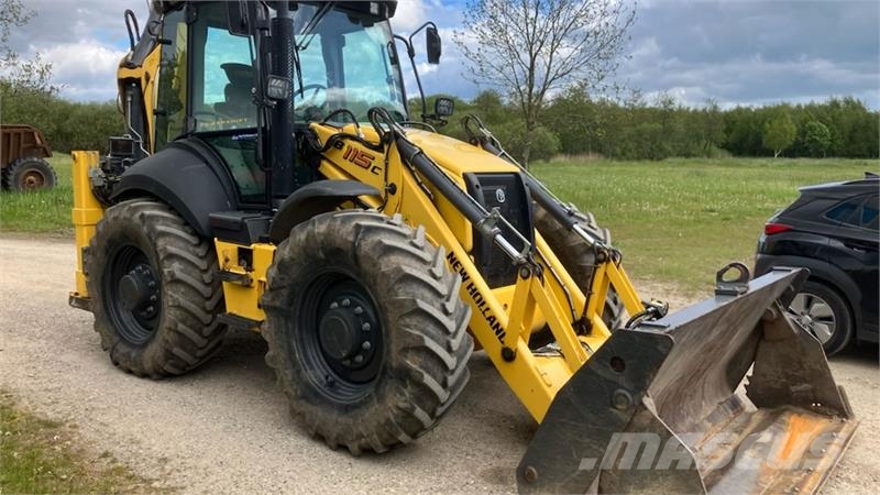 New Holland B115C Sideforskydelig 4 i en Hurtigskift for og ba Backhoe loaders