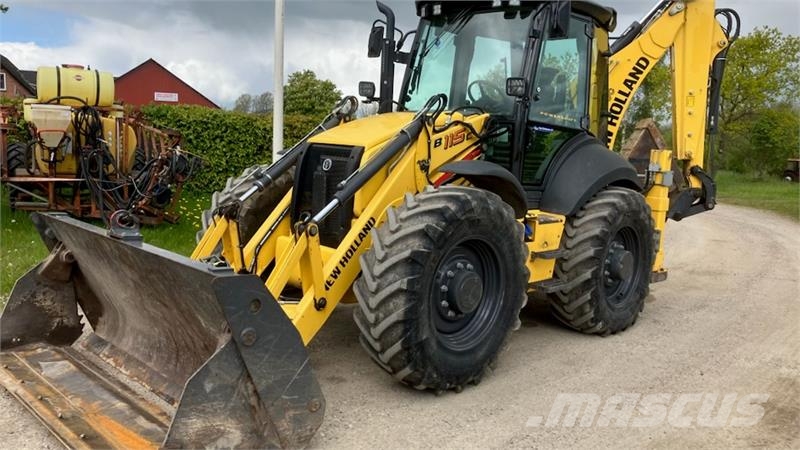 New Holland B115C Sideforskydelig 4 i en Hurtigskift for og ba Backhoe loaders