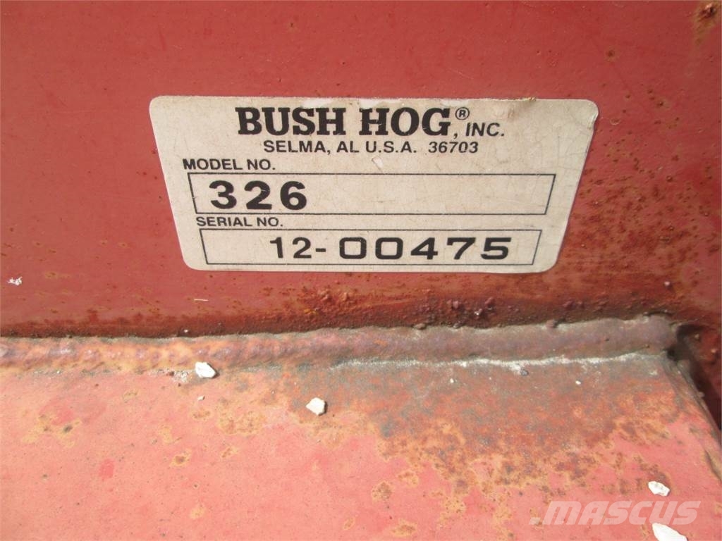 Bush Hog 326 Otros componentes