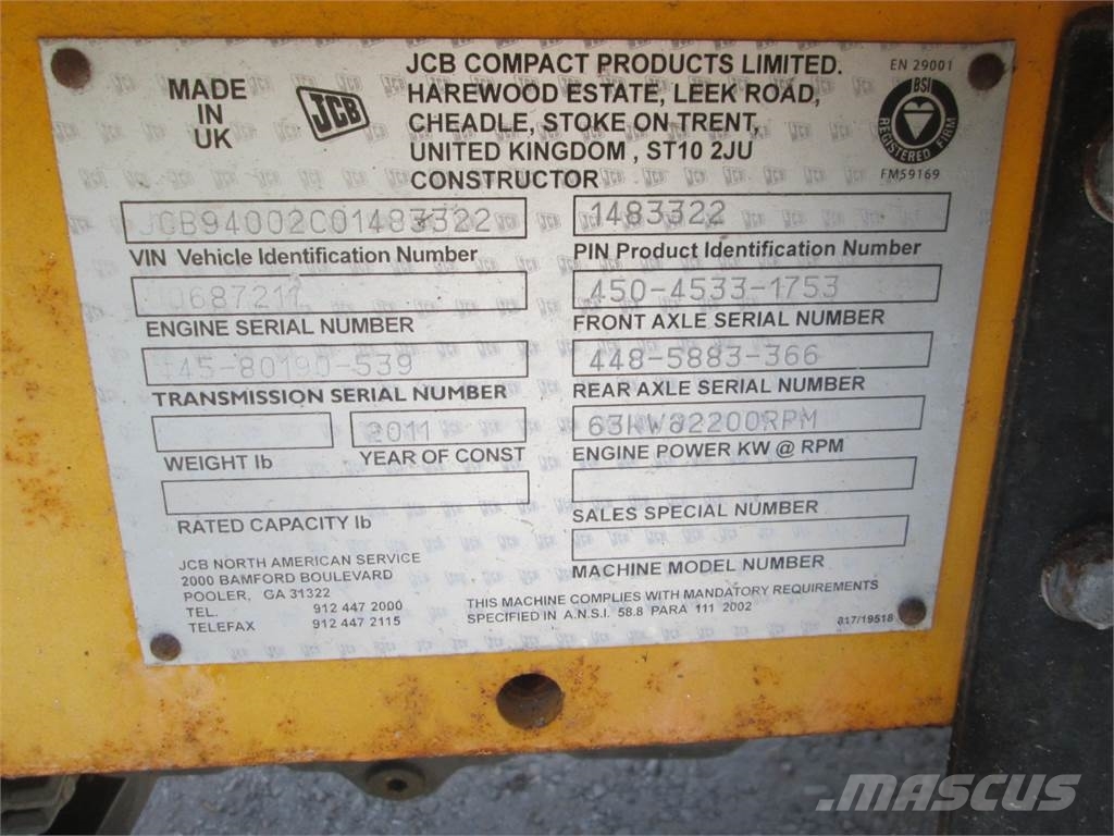 JCB 940 Outros Florestal