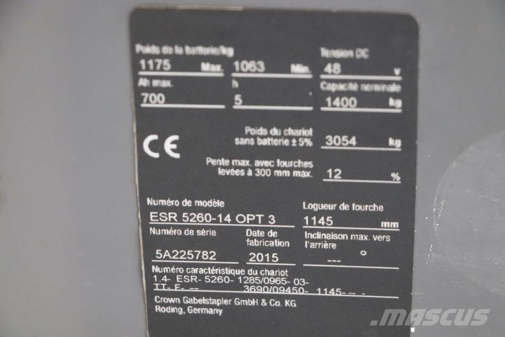 Crown ESR5260-14 Skyvemasttruck