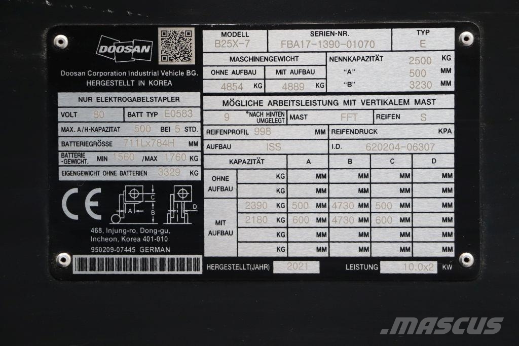 Doosan B25X-7 Elektritõstukid