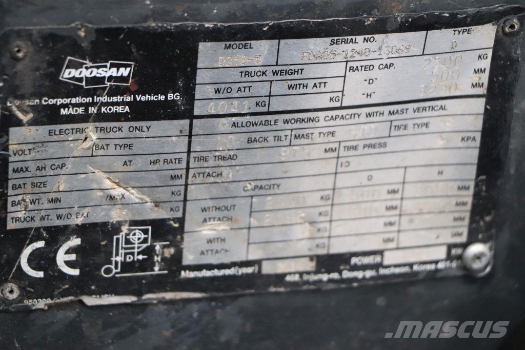 Doosan D25S-5 Dyzeliniai krautuvai