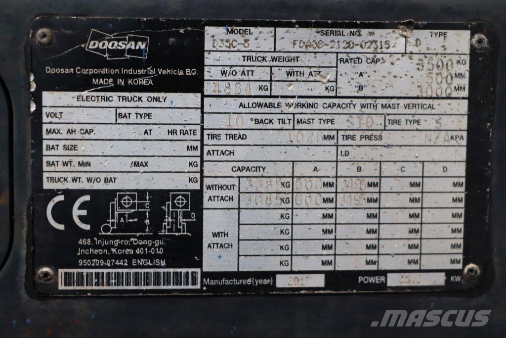 Doosan D35C-5 Diesel heftrucks