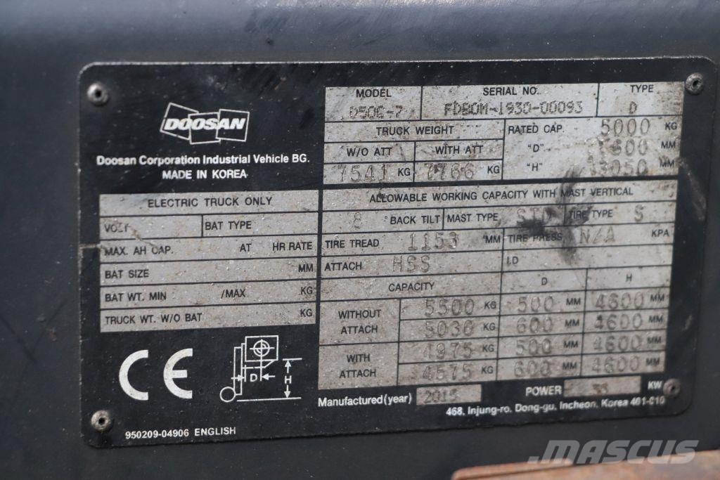 Doosan D50C-7 Stivuitor diesel