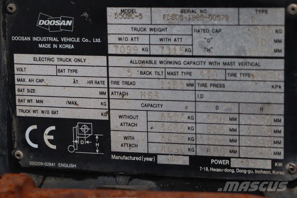 Doosan D50SC-5 Dizelski viličari