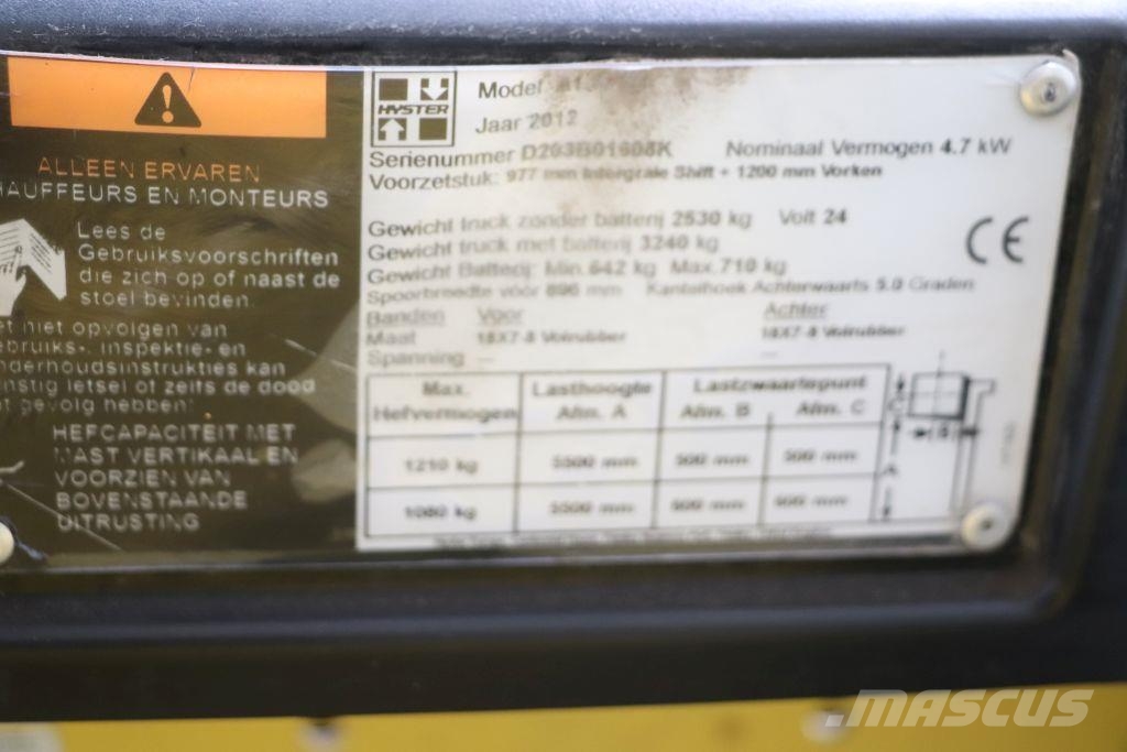 Hyster A1.5XNT Elektriskie autoiekrāvēji