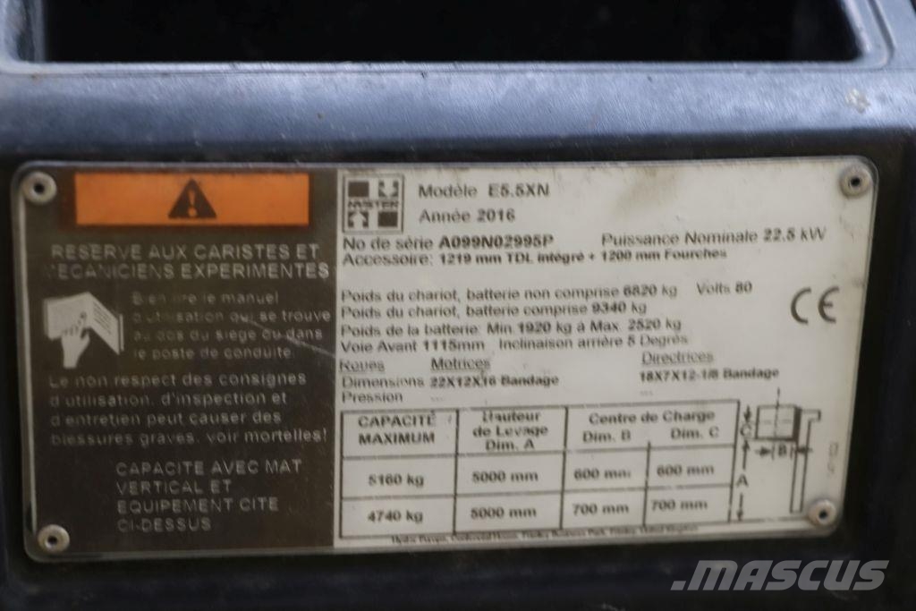 Hyster E5.5XN Elmotviktstruckar