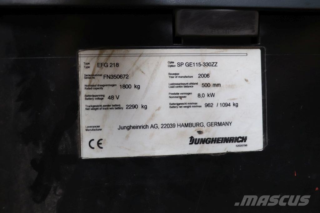 Jungheinrich EFG 218 Električni viličarji