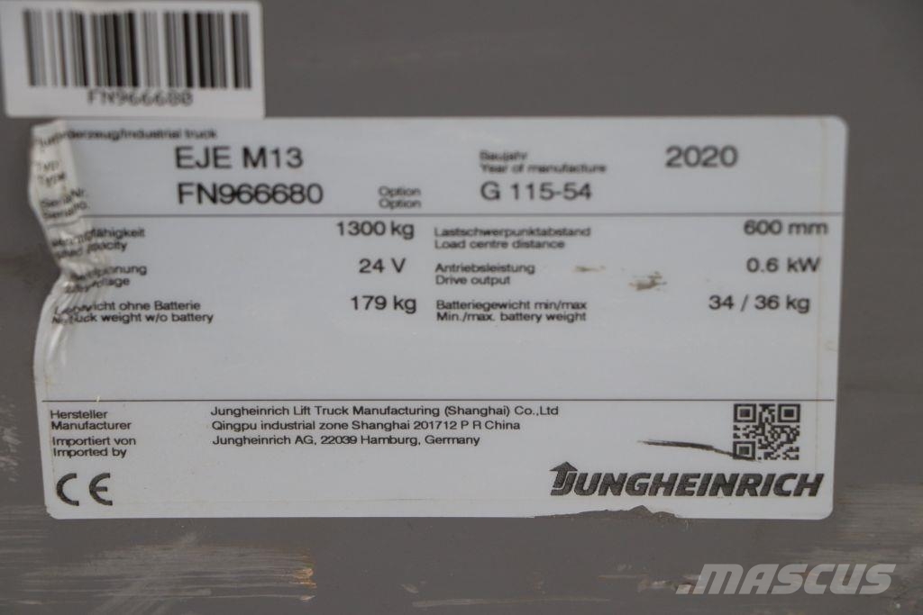 Jungheinrich EJE M13 Alacsony emelőkocsi