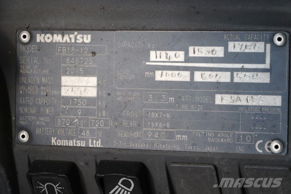 Komatsu FB18-12 Sähkötrukit