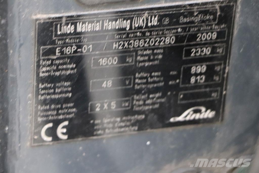 Linde E16P-01 Električni viljuškari